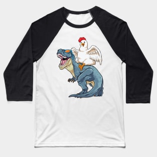 Chicken Rex Rodeo Baseball T-Shirt